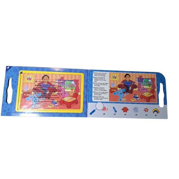 Melissa & Doug Blue's Clues & You! Magnetic Jigsaw Puzzles 2-Pack(15 Pcs Each) - Picture 5 of 6